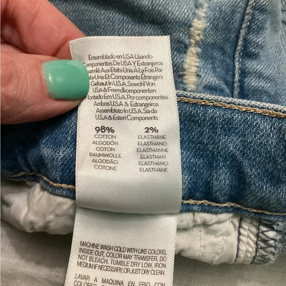 The Teaser Donut Roll Denim Shorts in On My Knees - Picture 8 of 8